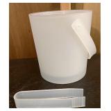 Ice bucket and tongs