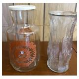 Glass vase and Jar