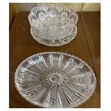 Punch bowl and platter