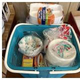 Huge lot of paper plates bowls and more