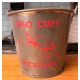 Small Ohio State buckeyes Metal bucket