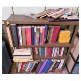 Bookshelf with books