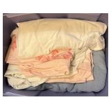 Tote full of linens