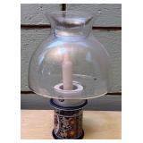 Glass candle holder