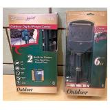 Two outdoor holiday plugs