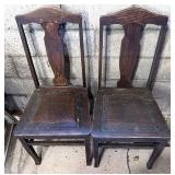 Vintage wooden chairs