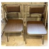 Padded folding chairs