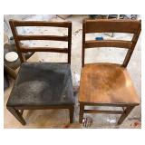 Vintage wooden chairs