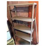 Five tiered metal shelf