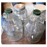 Glass jars