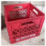 Plastic milk crate
