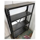 For tiered metal shelf