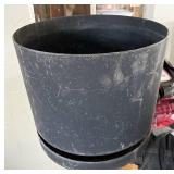 Plastic flower planter