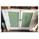 Primitive chipping paint cabinet