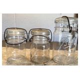 Three canning jars