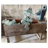 Wooden water pump decor
