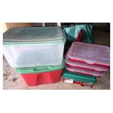 Christmas storage totes