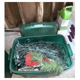 Tote of Christmas lights