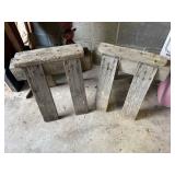 Small decorative sawhorses