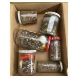 Miscellaneous jars of hardware