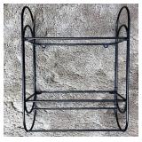 Wrought iron shelf