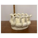 Ceramic goose candleholder