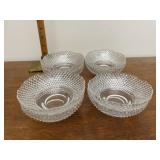 Glass berry bowls