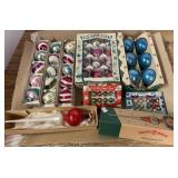 Shiny Brite glass Christmas ornaments and more