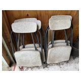 Six padded chairs