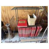 Plant stand and handyman books