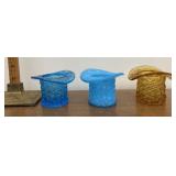 3 Fenton top hats