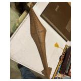 Vintage handcarved wooden arrow