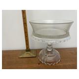 Heavy glass trifle dish