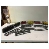 Marx wind up train with tracks