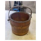 Vintage wooden bucket