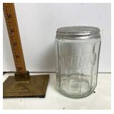 Glass tea canister