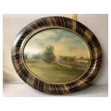 Oval painting