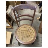 Cain bottom chair needs repairs