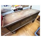 Cedar chest top shelf some wear