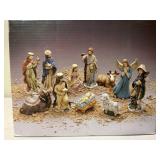 Porcelain nativity set