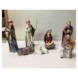 Porcelain nativity set