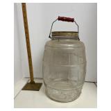 Glass pickle jar
