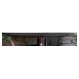 Content on top of flat wall cabinet