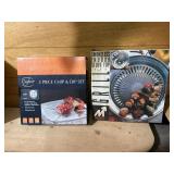 Stove top grill and chip and dip set