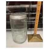 Glass coffee canister