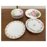 Floral bowls and plates