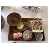 Miscellaneous wood decor basket and more