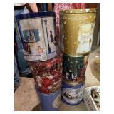 Loaded Christmas tins