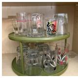 Juice and shot glasses