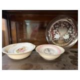 Anniversary plate and bowls